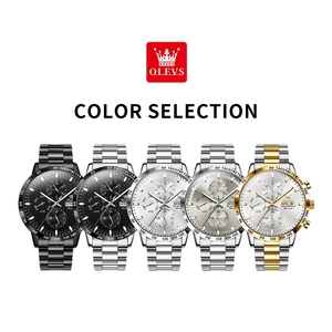 Livraison directe pour la montre multifonctionnelle unisexe en acier inoxydable étanche 6683, de haute qualité, de luxe, automatique, 20 mm, Hangzhou - Product Image 4