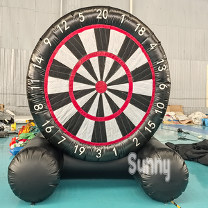 Grand jeu interactif gonflable <span class=keywords><strong>de</strong></span> football noir, jeu <span class=keywords><strong>de</strong></span> fléchettes sportif d'extérieur, cible <span class=keywords><strong>de</strong></span> football gonflable personnalisée, jeu <span class=keywords><strong>de</strong></span> fléchettes - Product Image 3