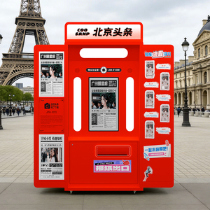 Photomaton interactif JIPAI avec imprimante <span class=keywords><strong>photo</strong></span> et machine à selfie AR, doté d'un design vintage pour les événements B2B et le marketing - Product Image 1