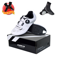 Darevie personnalisé respirant course Cycle chaussures hommes/femmes route vélo look SPD-SL chaussures vélo route route vélo chaussures carbone
