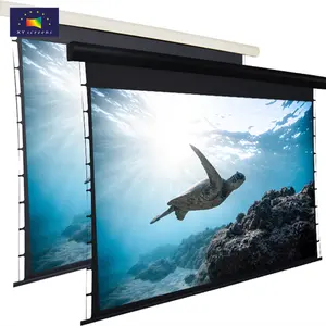 tab tensioned motorized projection screen projector for home theater projector electric screen