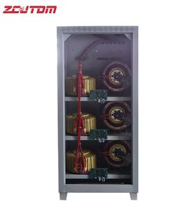 Stabilisateur de tension automatique triphasé AC 80 <span class=keywords><strong>KVA</strong></span> <span class=keywords><strong>380</strong></span> volts certifié CE Jintong SBW-H avec affichage LED, matériau en cuivre, utilisation SVC - Product Image 6