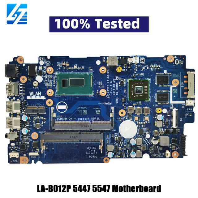 LA-B012P Mainboard for Dell Inspiron 14 5443 5447 5448 5542 5547 5548 Laptop Motherboard Withi5 I7 CN-0V25MC 006M0K 100% Tested