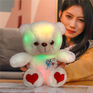 Orsacchiotto luminoso di peluche coccole orsacchiotto di peluche bambola ragazza cuscino per dormire regalo di san valentino - Product Image 4