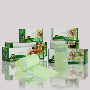 Bolsa retráctil verde Bolsas de basura 13 galones 1,1 Mil de espesor PE Revestimiento de papelera de plástico a prueba de humedad para inodoro Oficina en casa - Product Image 5