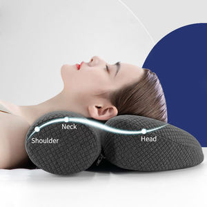 Подушка из пены с эффектом памяти для защиты шеи и поддержки шейного отдела позвоночника, с обратной арочной формой, для использования на кровати - Product Image 5