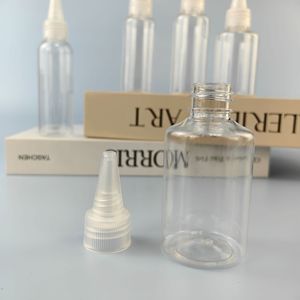 Clear PE Plastic Dropper <b>Bottles</b> Cylinder Shape Screw Cap Cosmetic Use 5 Sizes Available - Product Image 5