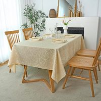 Nappe Jacquard Moderne Personnalisable Écologique Imperméable Anti-Taches pour Mariage, Banquet et Fête - Offre Spéciale