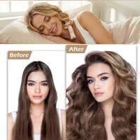 Bigoudis sans chaleur pour la nuit avec bonnet de nuit en satin, ensemble complet de coiffure, agent de dropshipping avec fulfillment 3PL