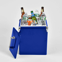 Glacière à bière en fer rouge 13L, écologique, étanche, vintage, isolée, rigide, portable, en métal, pour pique-nique en plein air ou à la plage