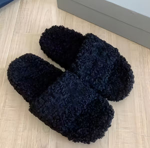 Pantuflas de Plataforma de Diseño de Lujo para Mujer, Pantuflas de Interior con Forro de Peluche, Cálidas para el Hogar, Pantuflas de Peluche para Mujer - Product Image 3