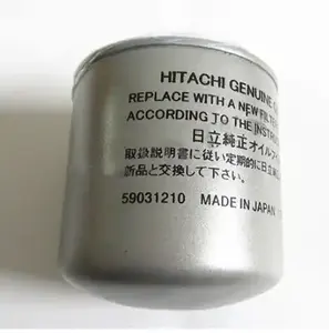 Filtre à huile 59031210 pour compresseur d'air à vis Hitachi