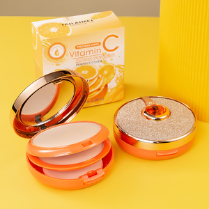 <span class=keywords><strong>TLM</strong></span>-polvo con vitamina C, Control del aceite, brillo, ajuste antisudor, natural, duradero, no es fácil de quitar, maquillaje corrector en polvo - Product Image 2