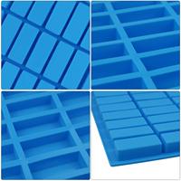 Moules à bonbons au caramel en silicone rectangulaire étroit sans BPA Moule à chocolat pour truffes Ganache Gelée Praline Beurre Plateau à glaçons