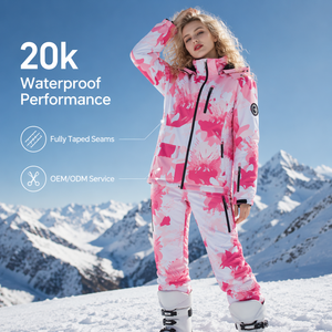 Chaqueta de Esquí Impermeable 20k con Cremallera, Precio de Fábrica Personalizado, Costuras Completamente Selladas, Traje de Nieve Profesional Unisex para Exteriores, Venta al por Mayor OEM ODM - Product Image 1