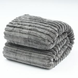 <b>Weighted</b> <b>Blanket</b> Flannel Liner Gray Solid Color Modern Style Winter Mixed Filler Therapy Use - Product Image 1