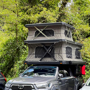 Tùy chỉnh offroad Gia Đình Du lịch Trailer OEM Pop Up Top Camper Trailer lai Caravan Nhôm Xe tải tán - Product Image 2