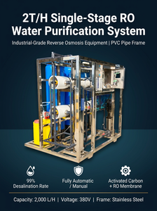 Custom Water Purifier System 1000L/Hour Reverse Osmosis SS304 Pure Water Treatment System for Industrial - Product Image 1