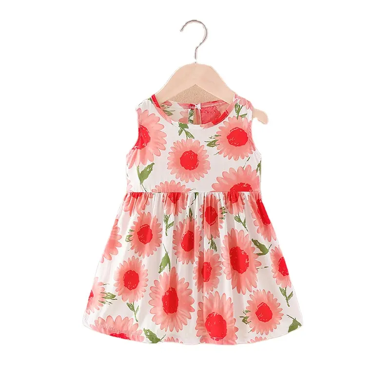 Jersey sin mangas para niños, vestido para niñas, falda ajustada, gran oferta