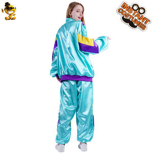 Adulte Rétro 70s 80s Survêtements <span class=keywords><strong>Disco</strong></span> Party Jooging Costume Costume <span class=keywords><strong>Hippie</strong></span> Cosplay Costume pour Hommes Femmes - Product Image 3