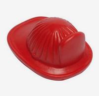 Ballon anti-stress en forme de casque de pompier avec logo personnalisé, jouet à presser promotionnel pour les événements d'entreprise, éducation à la sécurité incendie, cadeau anti-anxiété