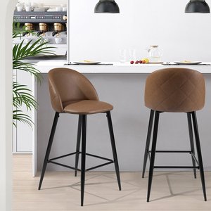 Mobilier moderne Salle à manger Restaurant Petit-déjeuner Comptoir de <span class=keywords><strong>cuisine</strong></span> Tabouret de bar haut en similicuir - Product Image 2