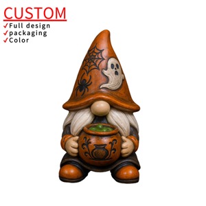 Tùy Chỉnh Sống Động Như Thật Vẽ Tay Nhựa Gnomes Cho Nhà Vườn Giáng Sinh Trang Trí Nội Thất Kim Tự Tháp Phong Cách Bức Tượng Nhỏ Quà Lưu Niệm Quà Tặng - Product Image 1