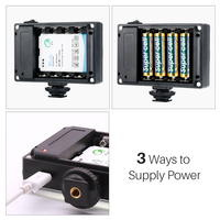 Ulanzi — Mini lampe LED de poche pour appareil photo, éclairage vidéo, intensité variable, pour Canon, Nikon, Sony, caméscope DV, DSLR, 112 pouces