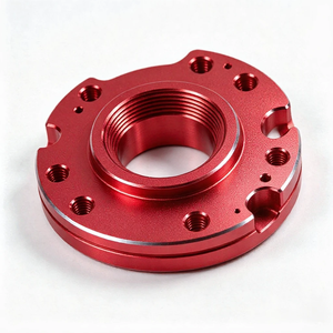 Piezas de Brida de Aluminio Anodizado Mecanizadas por CNC, Brida de Conexión Roscada Personalizada, Componentes de Hardware Industrial de Alta Tolerancia - Product Image 2
