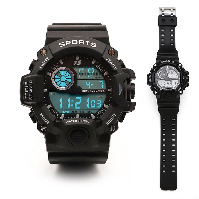 Fashionable Digital Smart Travel Men Sports Outdoor Waterproof Watches Electronic LED Night Light Alarm Date Display Chronograph