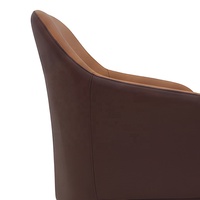 Fauteuil lounge à dossier haut en velours bicolore de style moderne du milieu du siècle |   Fauteuil d'appoint de lecture à dossier mi-haut avec structure en acier – Fournisseur en gros