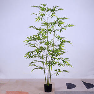 <span class=keywords><strong>Bambou</strong></span> <span class=keywords><strong>artificiel</strong></span> en plastique, plante verte bionique, faux arbre en pot, décoration intérieure, accessoires de photographie de mariage - Product Image 3