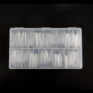 Caixuan 500 unids/caja transparente Abs Xxl Extra ataúd largo plaza puntas de <span class=keywords><strong>uñas</strong></span> francés Artificial <span class=keywords><strong>uñas</strong></span> media cubierta - Product Image 6