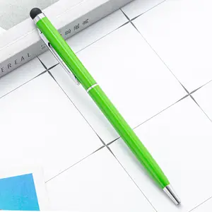 ข้อเสนอที่ดีที่สุดปากกาสไตลัสโลหะด้วยปากกาโลหะสัมผัสนุ่มขึ้นปากกาปรับแต่งโลโก้