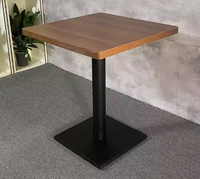 Table à manger carrée minimaliste moderne pour thé au lait Dessert café Restaurant occidental Restauration rapide Burger Shop