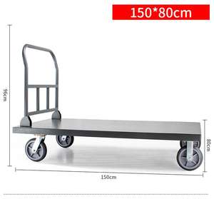 सुपरमार्केट उपयोग के लिए चार पहिया स्टेनलेस स्टील शॉपिंग कार्ट 200 किलोग्राम भार क्षमता औद्योगिक भंडारण ट्रॉली - Product Image 4