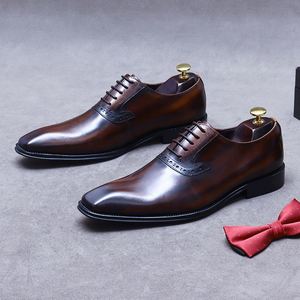 Nuevo Modelo 2026, Zapatos Lefer Estilo Británico, Retro, Punta Redonda, Brocado en Relieve, Oxford, Cuero Monck - Product Image 5