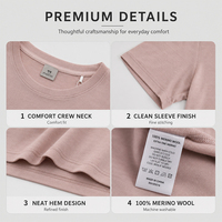 Kaos T-Shirt Wanita Pendek Lengan Pendek untuk Outdoor, Hiking Musim Panas, Logo Custom, Premium, Ringan, Bernapas, Cepat Kering, Kasual