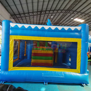 Chateau gonflable commercial bounce house adults inflatable dolphin bouncy castle and slide combo - Product Image 3