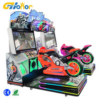 Machine d'arcade de simulateur de course de moteur à pièces Expérience de conduite de moto réaliste