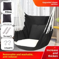 Fauteuil suspendu en toile avec coussin, siège balançoire intérieur/extérieur pour étudiants, adultes, enfants, jardin, patio, dortoir