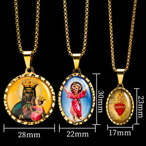 GIVELUCK, colgante brillante, collar religioso, se puede comprar, entrega directa, joyería rápida, colgante de acero inoxidable - Product Image 4