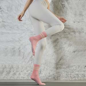 Customizable Yoga Pilates Grip <b>Socks</b> Non-Slip Cotton Running Indoor Sports Knitted <b>Cute</b> Cuff Bottom Ankle <b>Socks</b> - Product Image 2