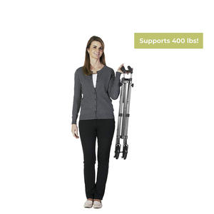 Andador plegable ligero <span class=keywords><strong>Junior</strong></span> para personas mayores y adultos, andador compacto plegable para movilidad de nogal negro - Product Image 3