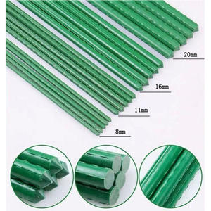 Poteaux en acier revêtus de plastique pour piquets de plantes vertes robustes - Product Image 6