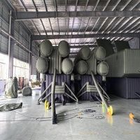 Modèle de véhicule camouflage sur mesure de grande taille, lanceur de radar gonflable géant, véhicule de lancement tactique