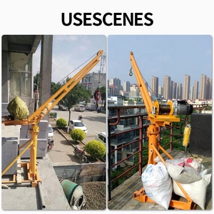 <span class=keywords><strong>Petite</strong></span> <span class=keywords><strong>grue</strong></span> portable avec roue de levage de 500kg, outil de levage manuel, 360 degrés de Rotation - Product Image 4