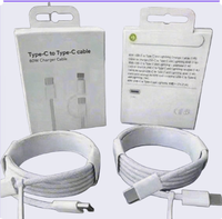 2 in 1 Pabrik Grosir Kabel Pengisian Cepat USB-C ke USB-C 5A 1m 2m 240W untuk Komputer Kamera 15/16/17 Macbook & Printer