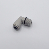 Raccord coudé à filetage extérieur de 1/2 pouce pour tuyau PE de 1/4 pouce, type à enfiler, pour systèmes de traitement de l'eau, fonctionnement sans fuite