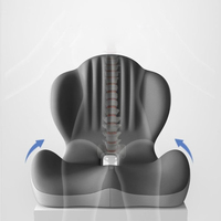 Coussin de dossier et de siège SUREWALHOME, soulagement des douleurs dorsales et du coccyx, coussin surélevé pour le soutien lombaire et des fesses, antidérapant double face